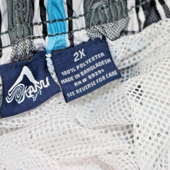 Kanu Surf Men's Big Paradigm Plaid Swim Trunks - Picture 5 of 6